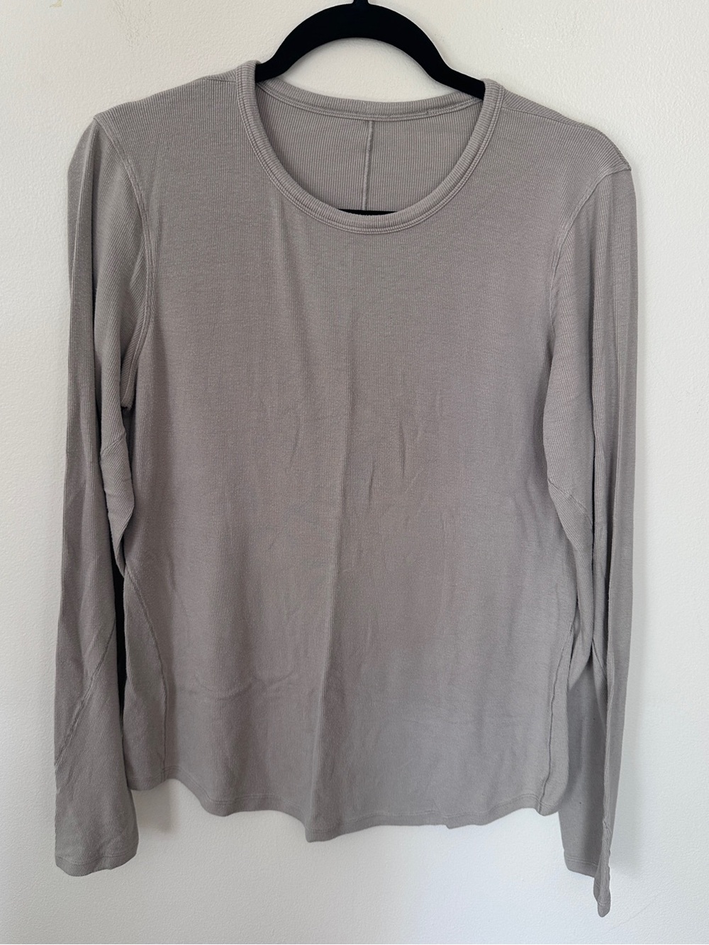 Lululemon Hold Tight long sleeve ribbed shirt Riverstone size 14